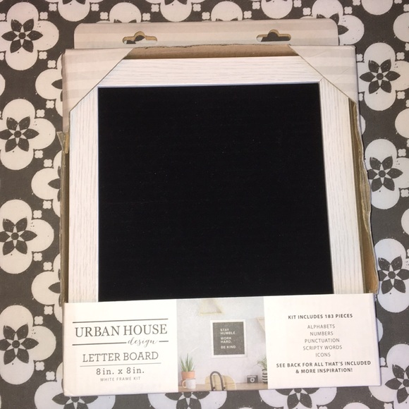 Urban House Design Letter Board 8x8 - Picture 1 of 7